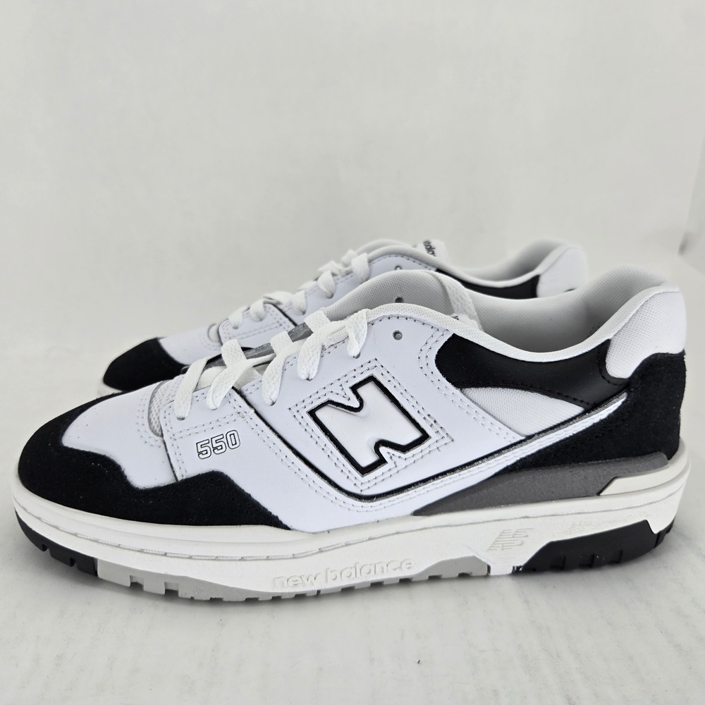 New Balance 550 White Black GSB550CA Kids Boys Size 7 Sneakers New in Box - Picture 10 of 12